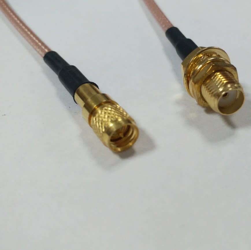 RG316线 M5公头转SMA-母头转接线加速度传感器  连接线L5测试跳线