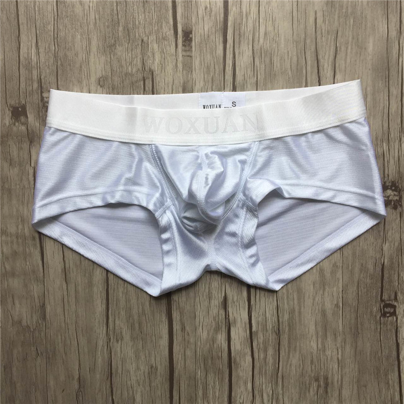 WOXUAN chải quần đùi nam giới quần lót trẻ trung U lồi quần lót đồ lót nam gợi cảm sịp con voi