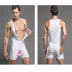 Superbody eo thấp cotton nam những người đàn ông quần áo một mảnh vest thể dục nội y ren liền thân 1 mảnh quyến rũ Một mảnh