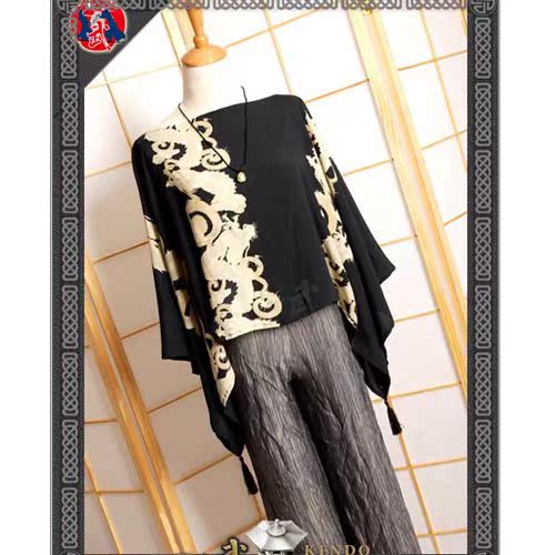  Linglong line of neckline and style female gown jacket Japanese imported fabric Sword Road perimeter