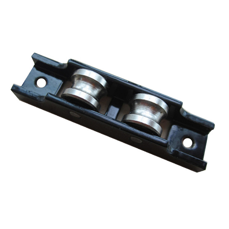 High-quality plastic steel push-pull door and window pulley High-strength aluminum alloy bracket 304 stainless steel bearing 88 type double groove wheel