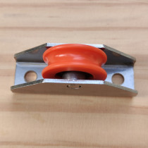 Plastic steel glass sliding door pulley for floor rail Balcony door Stainless steel raised groove wheel Bathroom door wheel