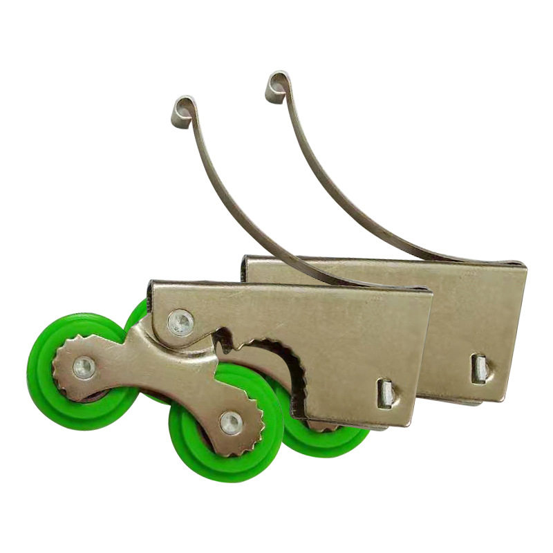  High-quality bearing double cam titanium magnesium alloy integral wardrobe moving door pulley balcony partition glass door wheel