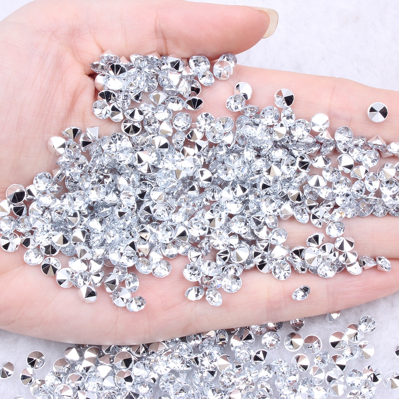 White Imitation Acrylic Pointed-Back Rhinestones 1.5-12mm, Multiple Models Available, DIY Nail Art and Clothing Accessory Materials White Imitation Acrylic Pointed-Back Rhinestones 1.5-12mm, Multiple Models Available, DIY Nail Art and Clothing Accessory Materials