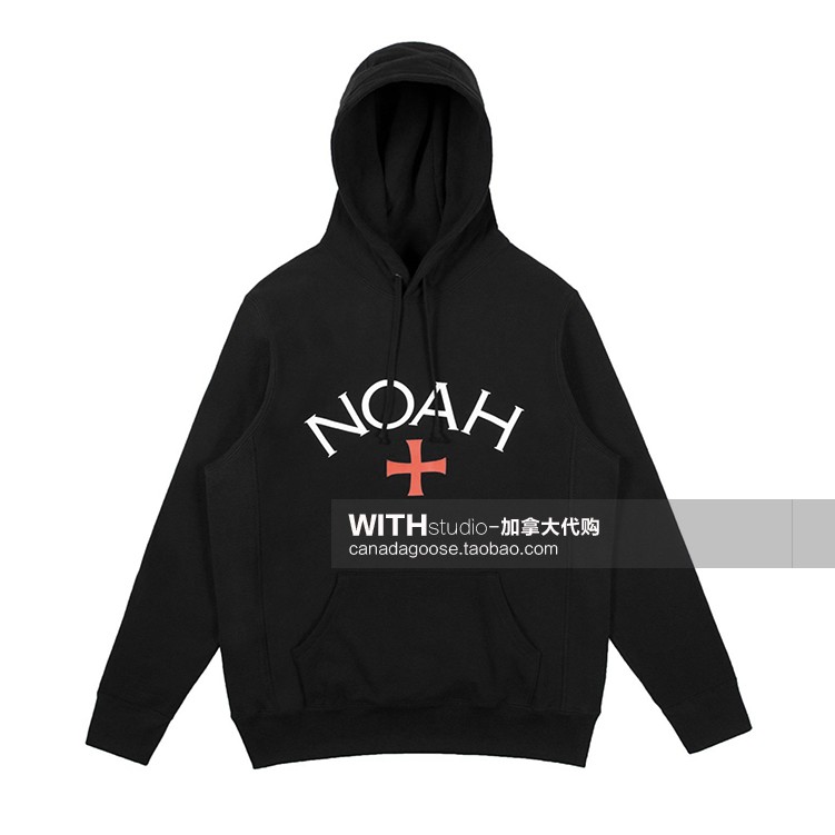 Spot Noah base pure cotton cross logo hooded sweatshirt