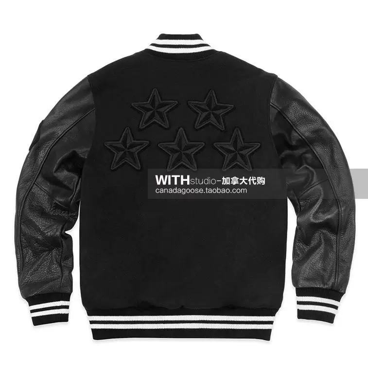 Ограниченная/канадская покупка сова OVO X ROOTS VARSITY куртка с кожаным рукавом бейсболка