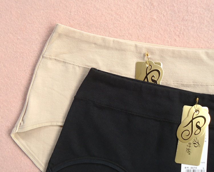 Mid-eo vải cotton thoải mái ít đồ lót nữ màu rắn quần ngắn nữ đơn giản quần da đen - Nam giới quần lót nam thun lạnh siêu mỏng