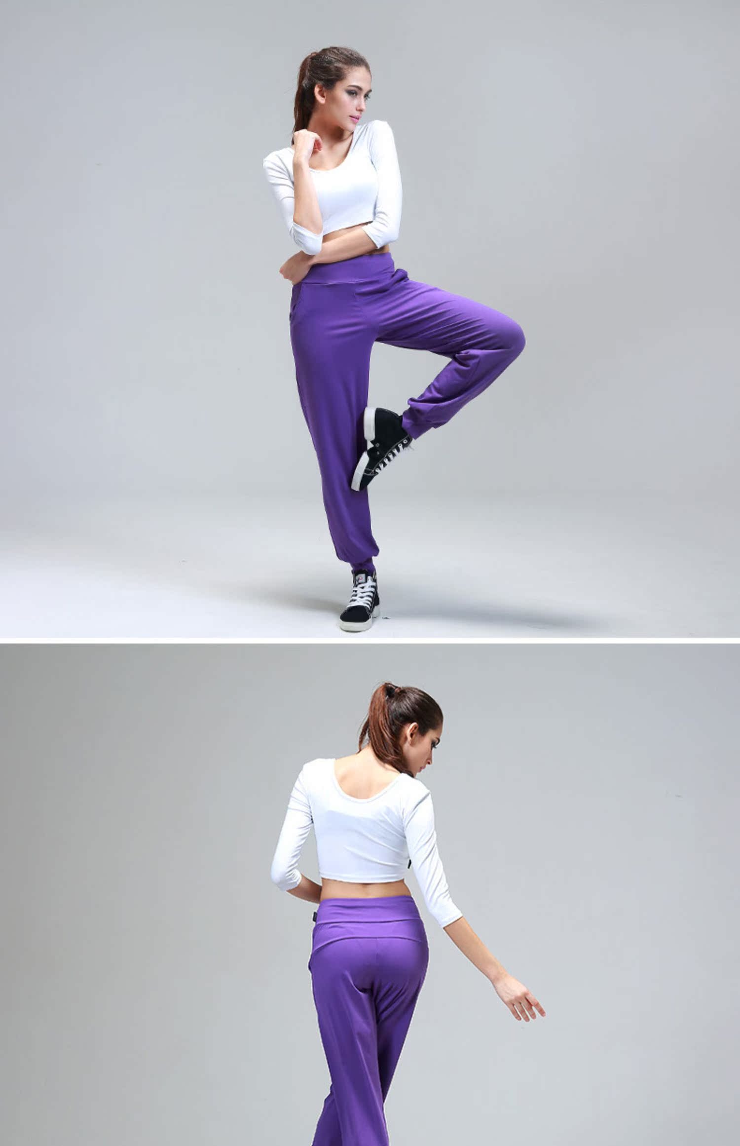 CONNY tập yoga quần nữ nhảy cà rốt quần lỏng lẻo quần thể hình quần phụ nữ mặc quần thể thao chạy - Khiêu vũ / Thể dục nhịp điệu / Thể dục dụng cụ trang phục cổ vũ