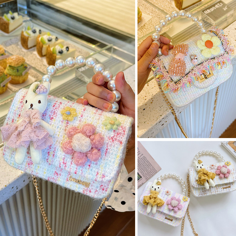 New children's bag female cute Western style little girl shoulder bag girl messenger bag fashion princess mini portable cute