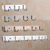 Stainless steel hanging hook Bathroom clothes hook Fitting room hanger Door back hook row hook Coat hook Towel wall hanging