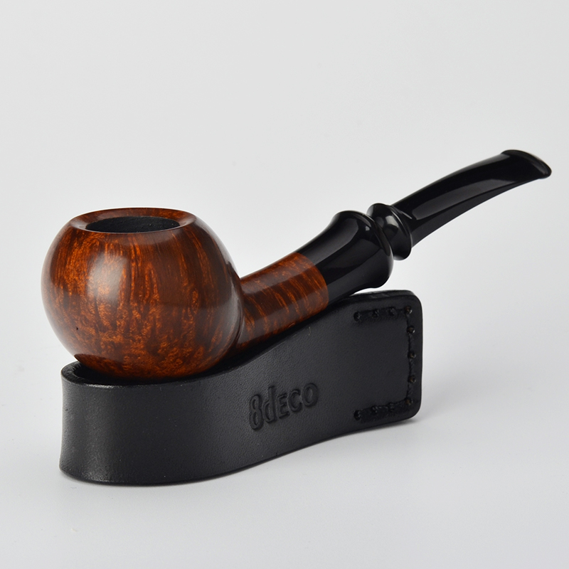 8deco cowhide accompanying pipe rack single pipe rack leather pipe rack smoking accessories pipe accessories 31501