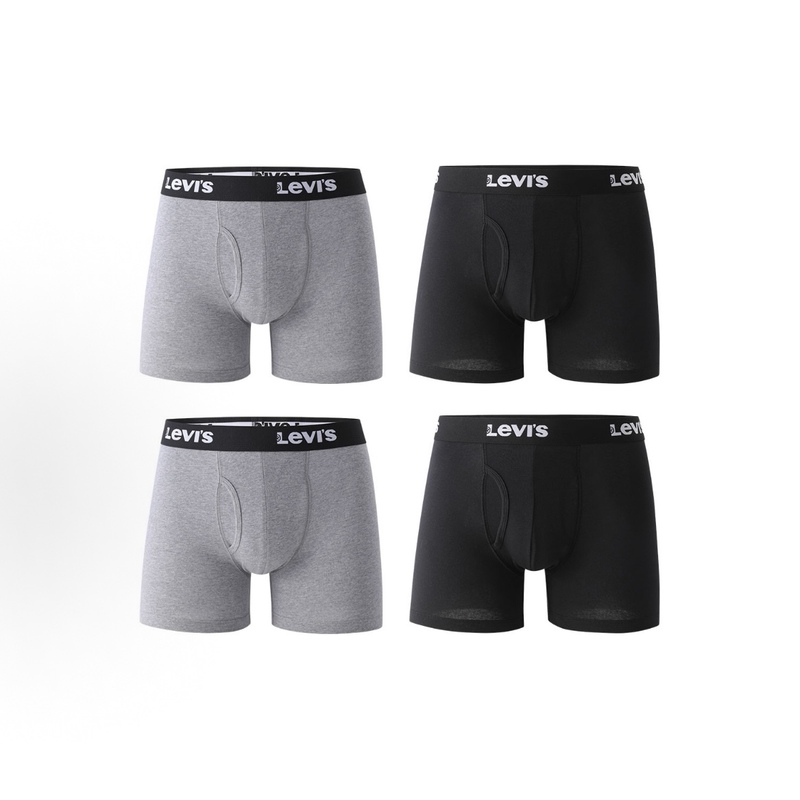 [4-Pack] Levi's Hong Kong Trendy Brand Genuine Men's Pure Cotton Shorts Boxer Briefs Combo Pack