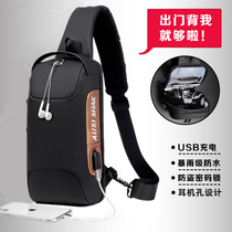 Multifunctional Mens Bag Single Shoulder Bag Inclined Satchel Bag Casual Locomotive Bag Mens Chest Bag Sports Small Bag 2021 New Tide