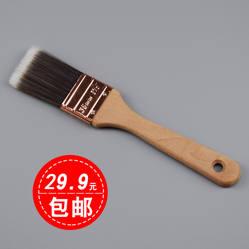Foreign trade tail list manufacturer direct sales high - end thin handle paint brush 1 inch 1 5 inch 2 inch