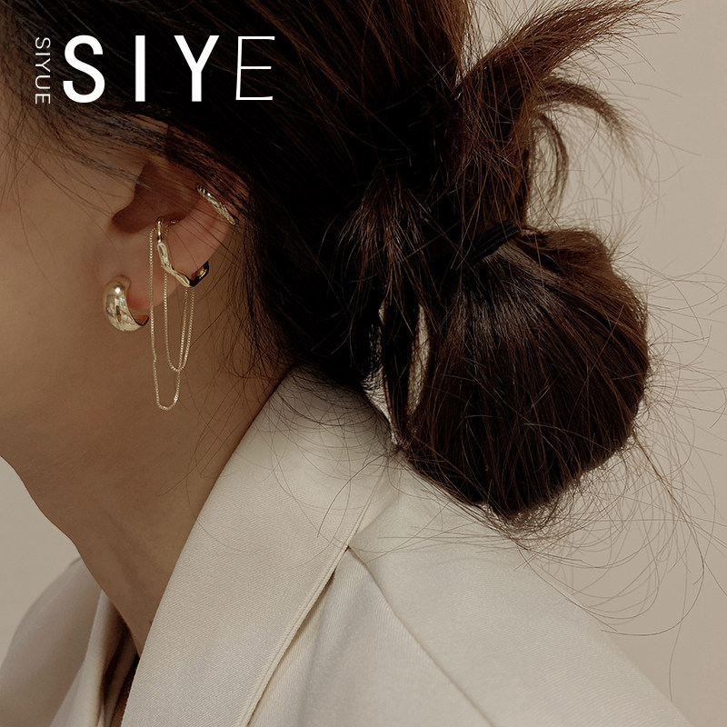 (SIYUE) small crowddesign superior ear-to-ear bone clip female summer lukewarm wind ear clip without earring earrings