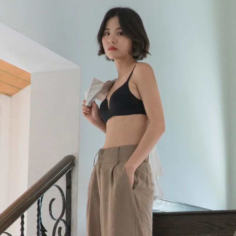 Đồ lót womens vòng thép-miễn phí mô hình siêu mỏng tụ tập để thu thập các cặp ngực trên áo ngực không bị tổn thương của mùa hè vú nhỏ sexy girl áo ngực.