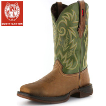 Genuine leather male boots Bull Leather Rider Equestrian Boots High Drum Locomotive Moto Boots Mongolia Boots Retro Western Cowboy Boots D