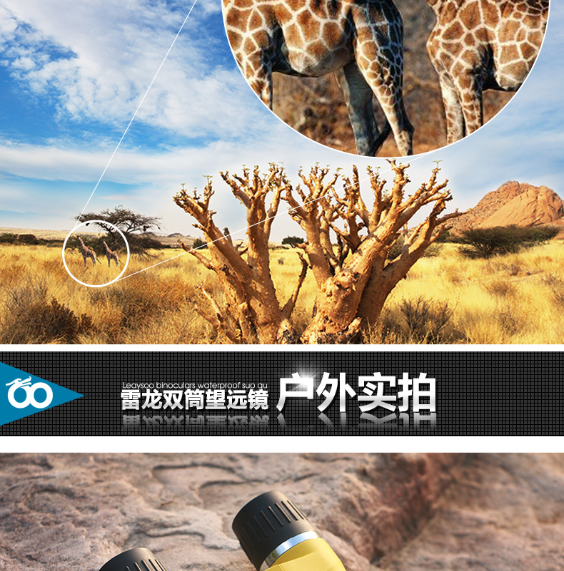 Ống nhòm công suất cao Leilong HD ánh sáng ban đêm tầm nhìn thấp di động buổi hòa nhạc ngoài trời 10.000 mét - Kính viễn vọng / Kính / Kính ngoài trời ống nhòm bushnell 10x42
