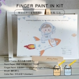 Космонавт, детские отпечатки рук, сувенир, подарок на день рождения