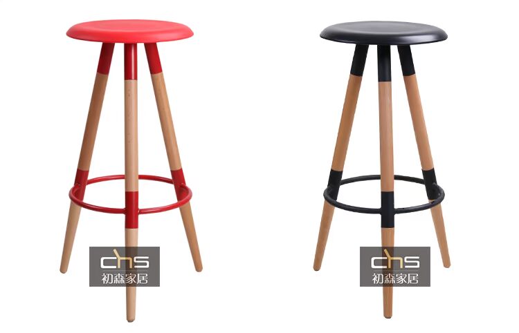 Chusen Nội thất Vig Barstool Vige Bar Ghế / Nhà thiết kế Bắc Âu Sáng tạo Ghế gỗ rắn - Giải trí / Bar / KTV bàn bar chân sắt