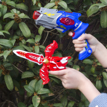 Child Electric Deformation Gun Lamp Toy Real Metal Alloy Boy Big Gun Shooter Snatched Left Wheel Air Power Gun