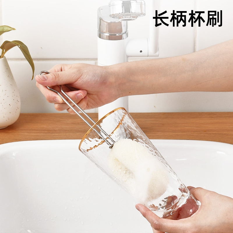 Wash the cup brush brush brush long handle cleaning artifacts brush cup brush cup warm bottle kelp bottle kettle kitchen cup brush