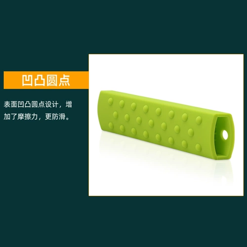 Силиконовая лопата с силиконовой горшкой ручка с высокой температурной устойчивой к анти -хот -изоляционной крышке чугун