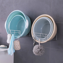 Washbasin containing shelf Perforated Wall-mounted Basin Rack Toilet Bathroom Shelving Toilet Face Basin Rack Washbasin Shelf