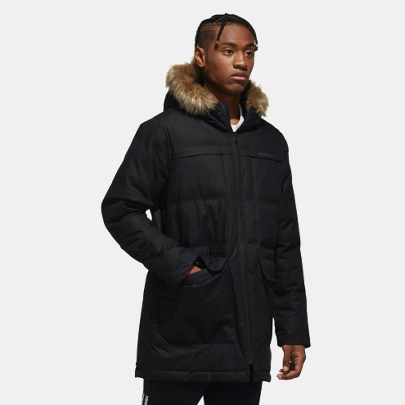Adidas neo 2018 mùa thu và mùa đông nam chống gió ấm áp và thoải mái ấm áp quần áo cotton giản dị xuống áo khoác DM4213