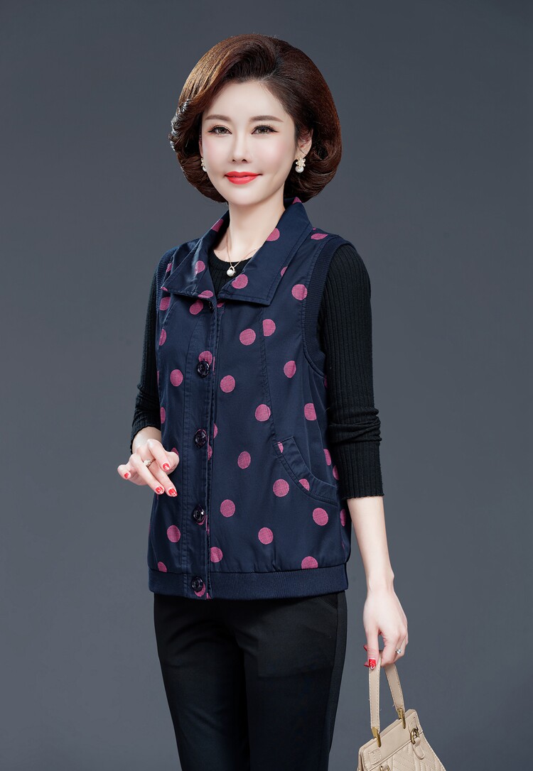 Осенний жилет, куртка, хлопковый кардиган, для среднего возраста, большой размер            