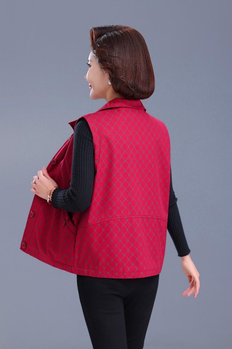 Весенняя хлопковая куртка, жилет, для среднего возраста 