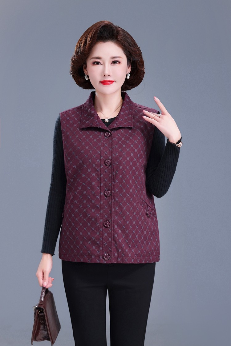 Весенняя хлопковая куртка, жилет, для среднего возраста 