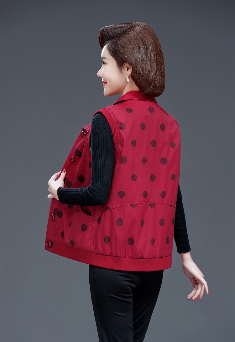 Осенний жилет, куртка, хлопковый кардиган, для среднего возраста, большой размер            