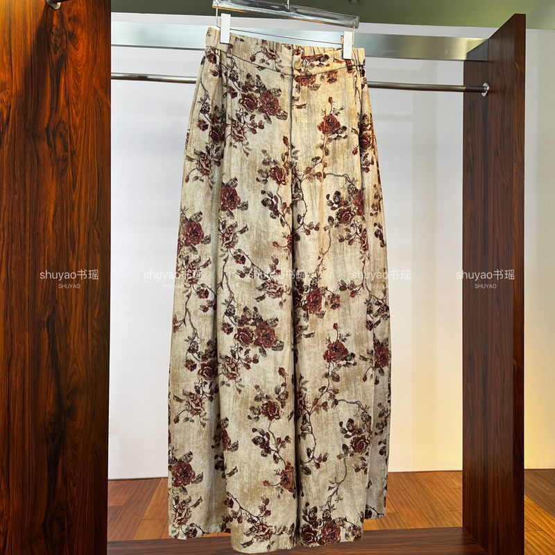 【100% Linen】Vintage Print Summer High-Waisted Slimming Straight-Leg Stylish Versatile Long Pants Casual Pants 【100% Linen】Vintage Print Summer High-Waisted Slimming Straight-Leg Stylish Versatile Long Pants Casual Pants