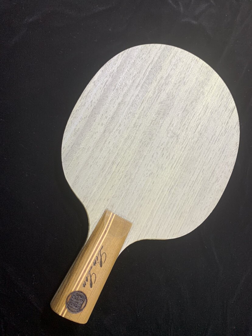 LINLON Lingang hand ping-pong bottom plate N301 straight plate racket classic 5 2 yellow-aramid carbon fiber pure wooden racket
