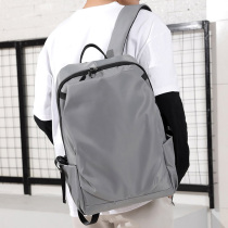 Backpack mens double shoulder bag casual simple Korean version waterproof large capacity student computer school bag Fashion trend travel bag