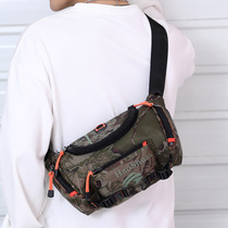 Fanny pack mens fashion brand small lightweight ins wind Korean version chest bag multi-functional fashion hip-hop shoulder messenger bag