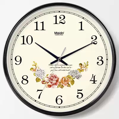 Medin fashion wall clock living room office simple silent clock Wall watch creative quartz clock calendar D028
