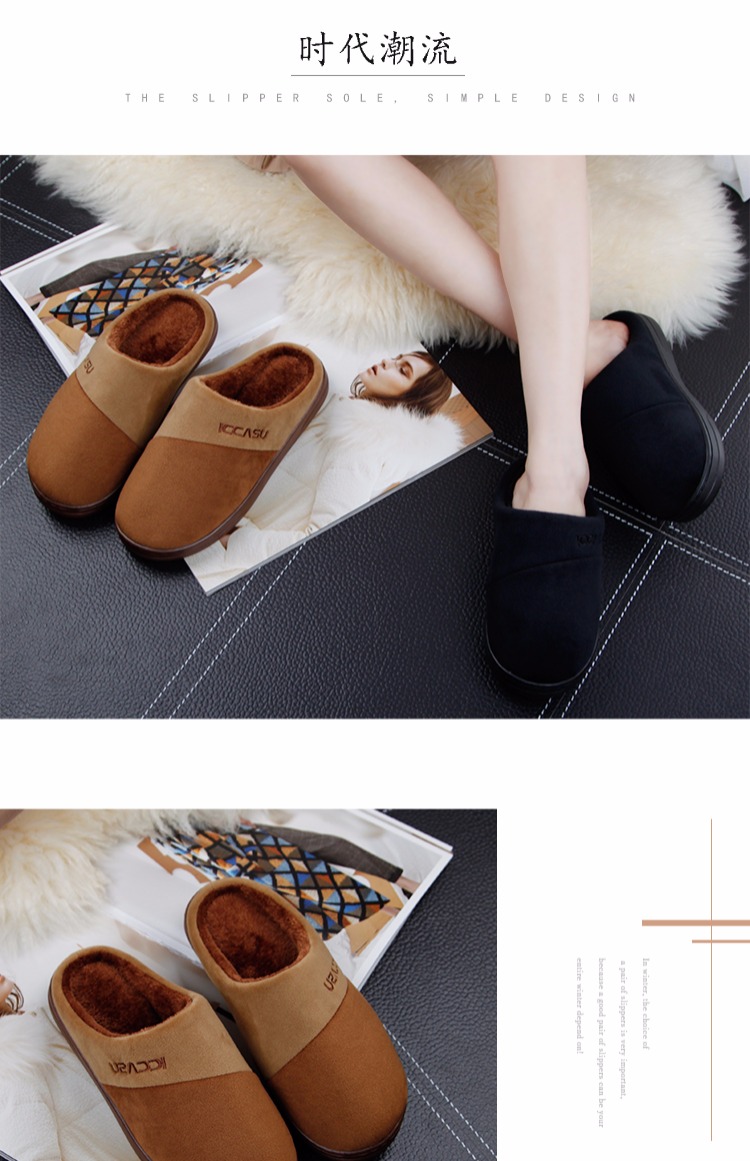 Dép cotton nữ mùa đông trong nhà túi ấm với chống trượt dày đáy đôi nhà tháng con nhà lông mùa đông nam dép đi nhà vệ sinh