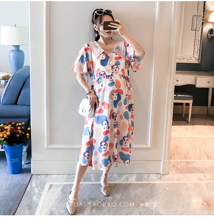 Đầm bà bầu mùa hè mẫu thời trang 2019 - Áo thai sản đầm bầu tay ngắn