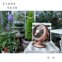 Outlet Metal Cycle Fan Home Electric Fan Air Convection Fan Office Dorm Head Desktop Retro Fan