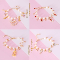 Nhật Bản Handmade LOLITA Soft Girl Girl Pearl Bow Star Love Mặt dây chuyền Trojan Poker Bracelet Bracelet vòng đôi