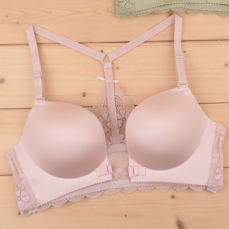 Extra thick bra 10cm extra thick thickened small chest gathered lace front buckle no rims no trace sexy 8cm beauty back 9