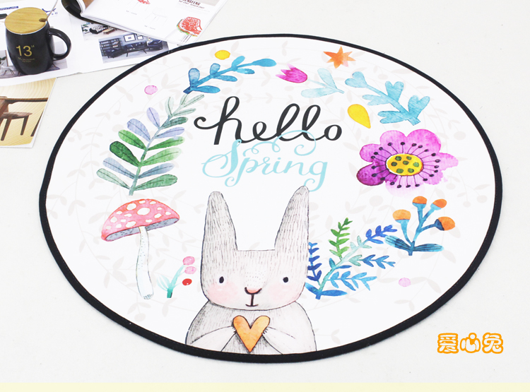 Vòng thảm thảm mat cửa phòng tắm bàn cà phê văn phòng ghế máy tính đệm tiểu phòng ngủ cạnh giường ngủ chăn thảm - Thảm sàn miếng xốp lót sàn cho bé