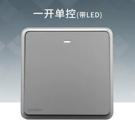 Siemens Switch Spocket Panel Series Series Singhui Yin 86 -типа большая плата One One Open -Control Dual -Control LED