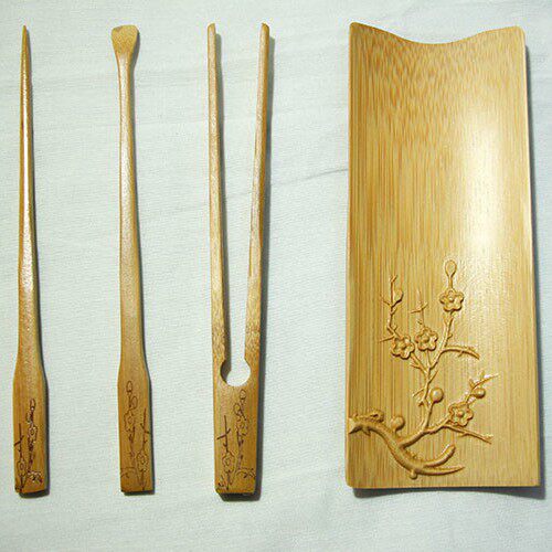 (Xiaoqian Shan Zhen)Xiaoshan Tang custom tea ceremony four gentlemen tea key tea needle tea clip storage bag