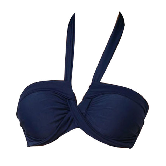 Tube top bikini swimsuit women's top single pieces small breasts big breasts push up ins bikini suspender neck sexy bikini