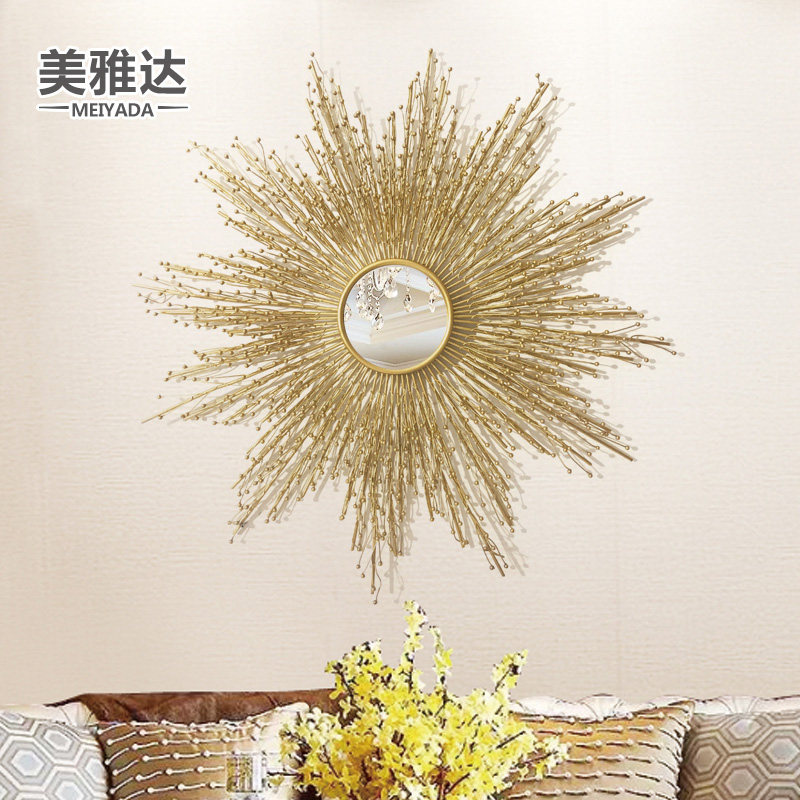 Iron Art Decorations Xuanguan Living Room Dining Room Dining Room Sofa Bedroom TV Background Wall Creative Pendant Wall-mounted INS