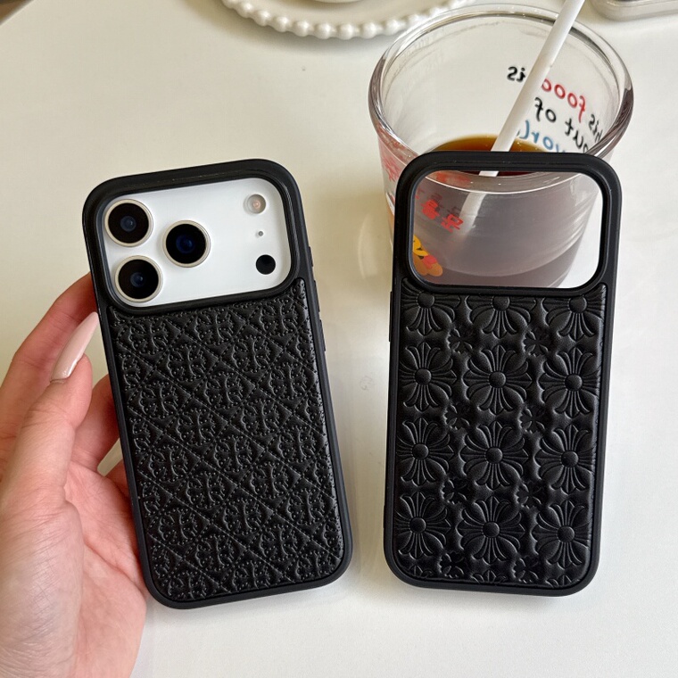Embossed Floral Textured Shockproof iPhone Case