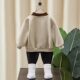 French-Style Boys' Sweatshirt, New Spring Collection, Children's Spring and Autumn Korean-Style Trendy Spring Season Round-Neck Long-Sleeve Top for Boys
